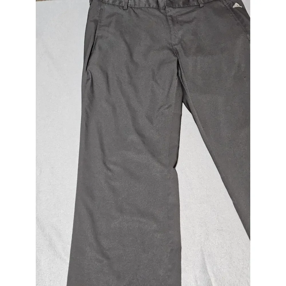 Adidas Golf Pants Men's 38x32 Black Climalite Straight Lightweight